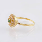 Anillo Girasol Tupido 2gr / T5 3/4 / Oro Amarillo 18K ©