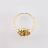 Anillo Girasol Tupido 2gr / T5 3/4 / Oro Amarillo 18K ©