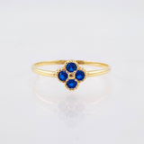 Clover Flower Ring 1gr / T7 / 18K Yellow Gold ©