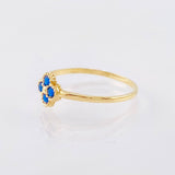 Clover Flower Ring 1gr / T7 / 18K Yellow Gold ©