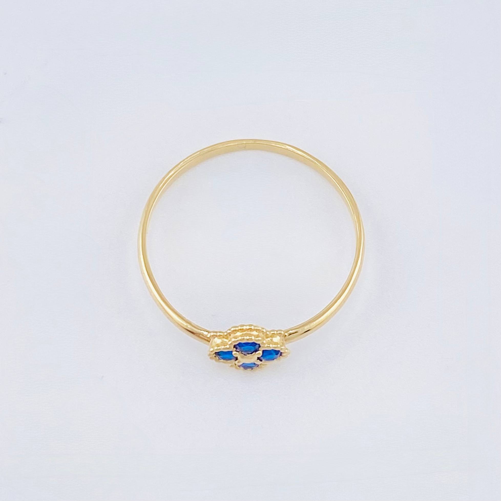 Clover Flower Ring 1gr / T7 / 18K Yellow Gold ©