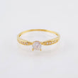 Solitaire Ring 1.4gr / T8 / 18K Yellow Gold ©