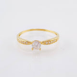 Solitaire Ring 1.4gr / T8 / 18K Yellow Gold ©