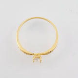 Solitaire Ring 1.4gr / T8 / 18K Yellow Gold ©