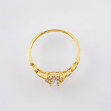 Anillo Halo Ojal 1.75gr / T7 / Oro Amarillo 18K ©