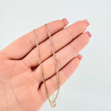 Cadena Cubana 1.65gr / 17 3/4 in / 2mm Oro Rosa +1 18K *