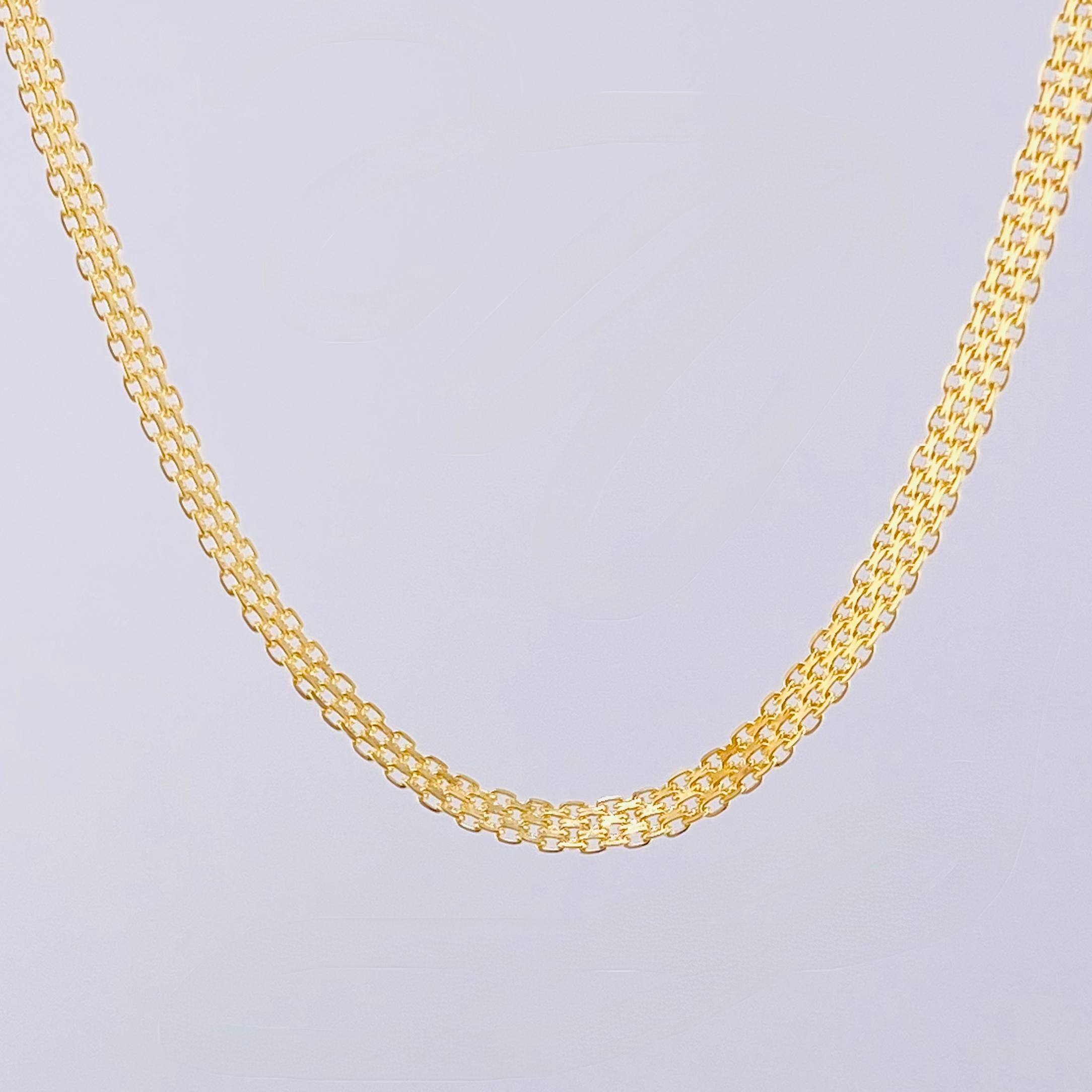 Cadena China 8.6gr / 17 3/4 in / 3.7mm Oro Amarillo +1 18K *