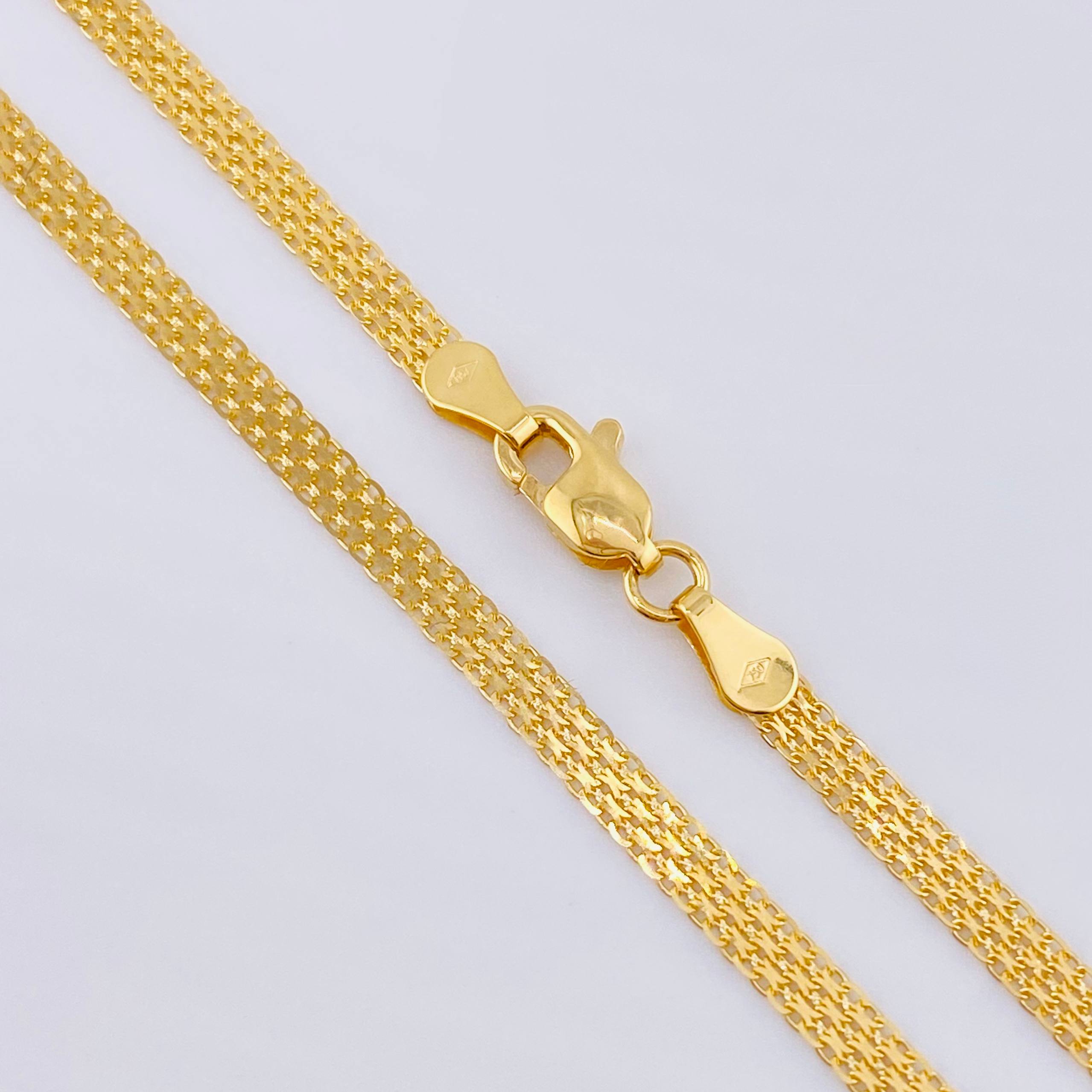 Cadena China 8.75gr / 17 3/4 in / 3.7mm Oro Amarillo +1 18K