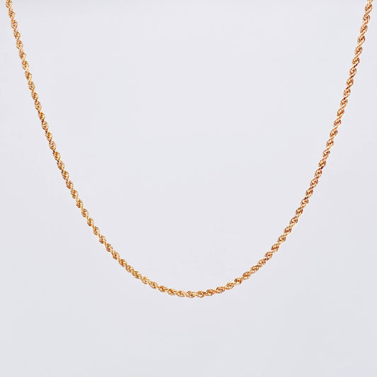 Cadena Lazo 1.55gr / 19 3/4 in / 1.3mm Oro Rosa +3 18K *