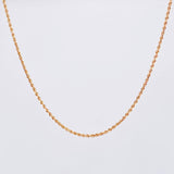 Cadena Lazo 1.55gr / 19 3/4 in / 1.3mm Oro Rosa +3 18K ©
