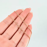 Cadena Lazo 1.4gr / 17 3/4 in / 1.3mm Oro Rosa +3 18K