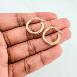 Candongas Niky 2.05 g / 3/4 in Oro Amarillo 18K