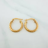 Candongas Niky 1.95 g / 3/4 in Oro Amarillo 18K