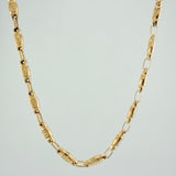 Rustic Screw Barrel Chain 12.45gr / 24 in / 4.1mm Yellow Gold 18K $