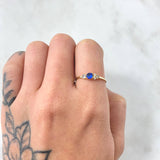 Anillo Solitario Flores Delicadas 0.9gr / T6 3/4 / Oro Amarillo 18K ©