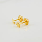 Stud Earrings Crown 0.4g / in / 4.7mm Yellow Gold 18K