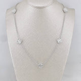 Cadena Aro Seguido Trebol 9.6g / 21 3/4 in / 1.5mm Plata 925