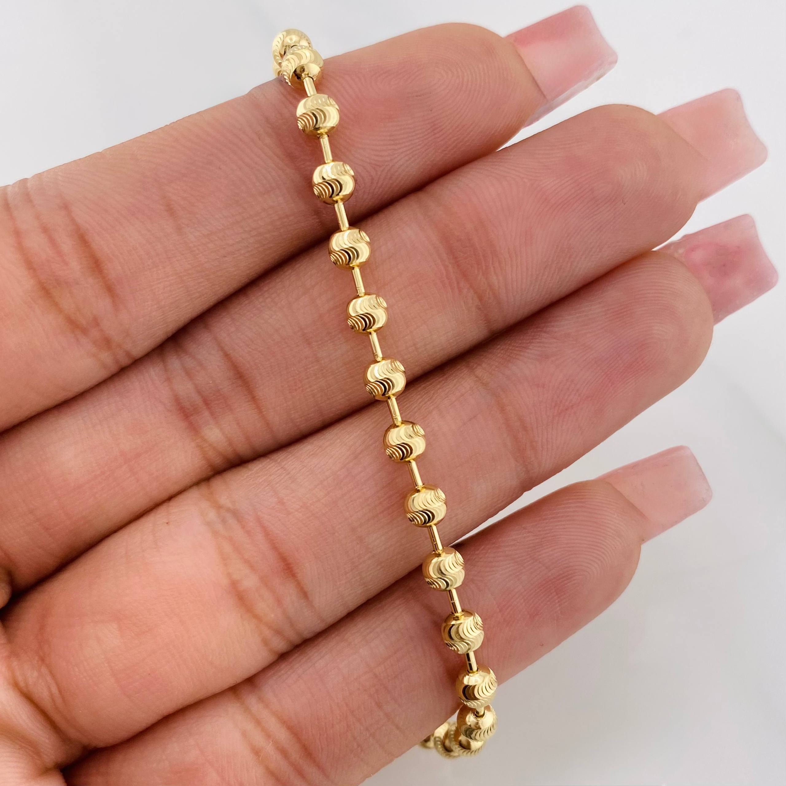 Cadena Militar Media Militar 13.7g / 18 3/4 in / 3.65mm Oro Amarillo 18K
