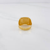 Anillo Cruz Cristo 3.35g / T8 1/2 Dos Oros Amarillo Blanco 18K