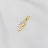 Dije Virgen 0.95g / 1 in Dos Oros Amarillo Blanco 18K