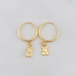 Candongas Oso Ts 0.6g / 3/4 in Oro Amarillo 18K
