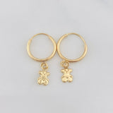 Candongas Oso Ts 0.6g / 3/4 in Oro Amarillo 18K