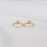 Candongas Oso Ts 0.6g / 3/4 in Oro Amarillo 18K