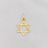 Pendant Star of David 0.7g / 1 in Yellow Gold 18K
