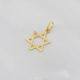 Pendant Star of David 0.7g / 1 in Yellow Gold 18K