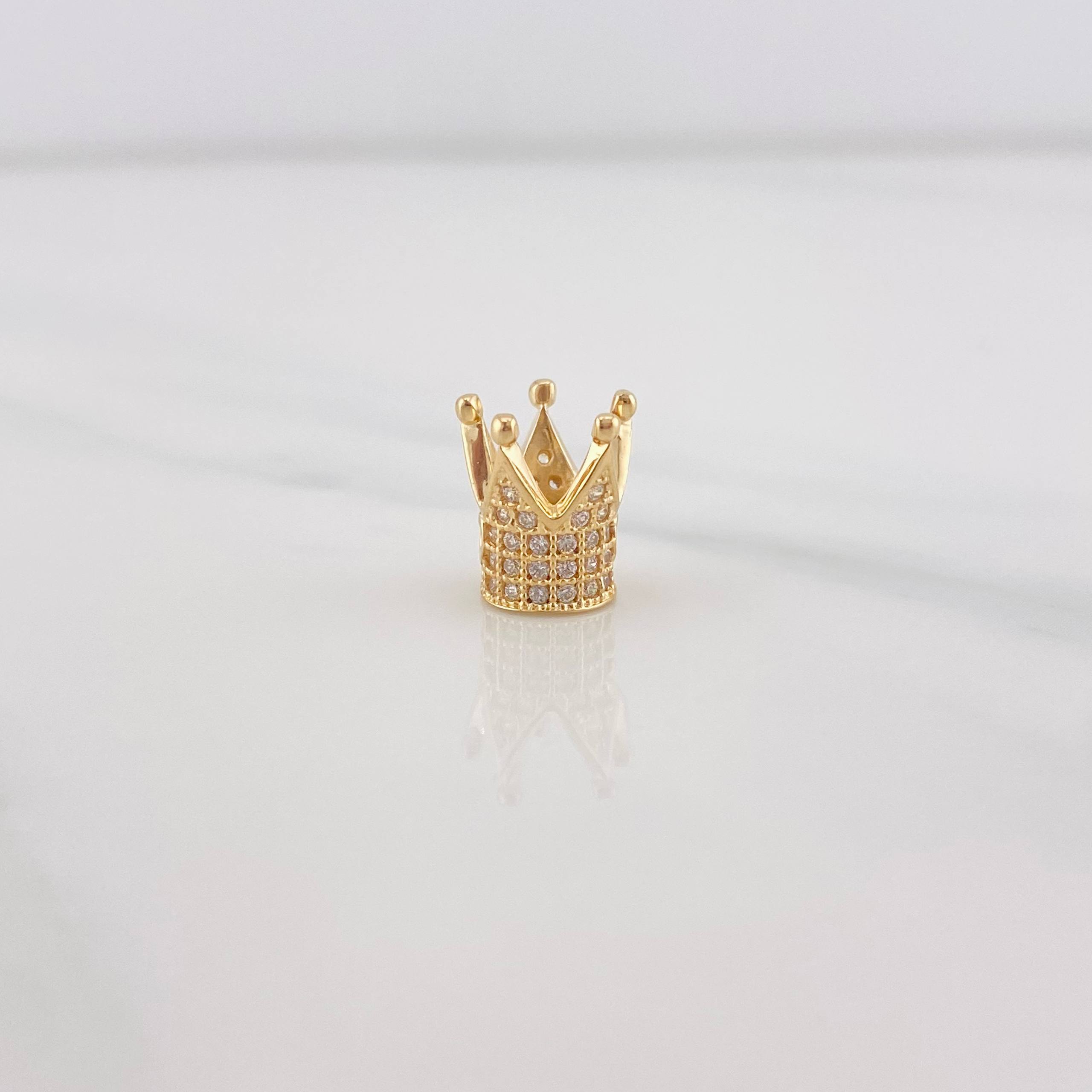 Herraje Corona 1.7g / 1/2 in Oro Amarillo 18K
