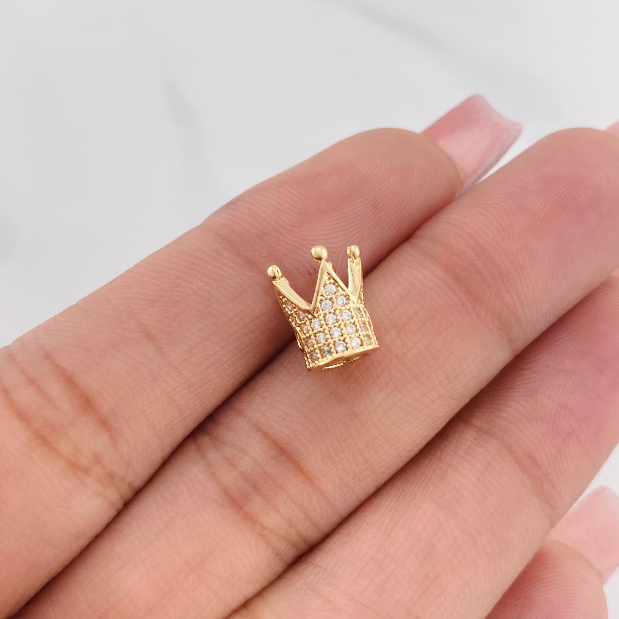 Herraje Corona 1.7g / 1/2 in Oro Amarillo 18K