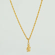 Set Cadena y Dije Lazo + Angel De La Guarda 1.3gr / 20 1/4 in / 1.15mm Oro Amarillo 18K $
