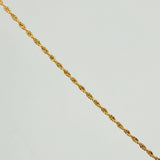 Set Cadena y Dije Lazo + Angel De La Guarda 1.25gr / 19 3/4 in / 1.12mm Oro Amarillo 18K $
