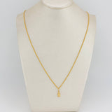 Set Cadena y Dije Lazo + Angel De La Guarda 1.3gr / 20 1/4 in / 1.15mm Oro Amarillo 18K $