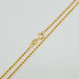 Set Cadena y Dije Lazo + Angel De La Guarda 1.25gr / 20 in / 1.12mm Oro Amarillo 18K $