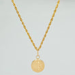Set Cadena y Dije Lazo + San Benito 1.35gr / 19 3/4 in / 1.08mm Oro Amarillo 18K $
