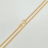 Set Cadena y Dije Lazo + San Benito 1.4gr / 19 3/4 in / 1.09mm Oro Amarillo 18K $