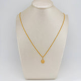 Set Cadena y Dije Lazo + San Benito 1.35gr / 19 3/4 in / 1.08mm Oro Amarillo 18K $