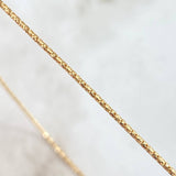Cadena Cola De Raton 2.45gr / 45cm / 1.1mm Diamantado Oro Amarillo +3