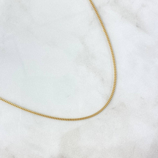 Cuban Links Tibetan 5.95gr / 60cm / 1.5mm Yellow Gold +0 18K ©