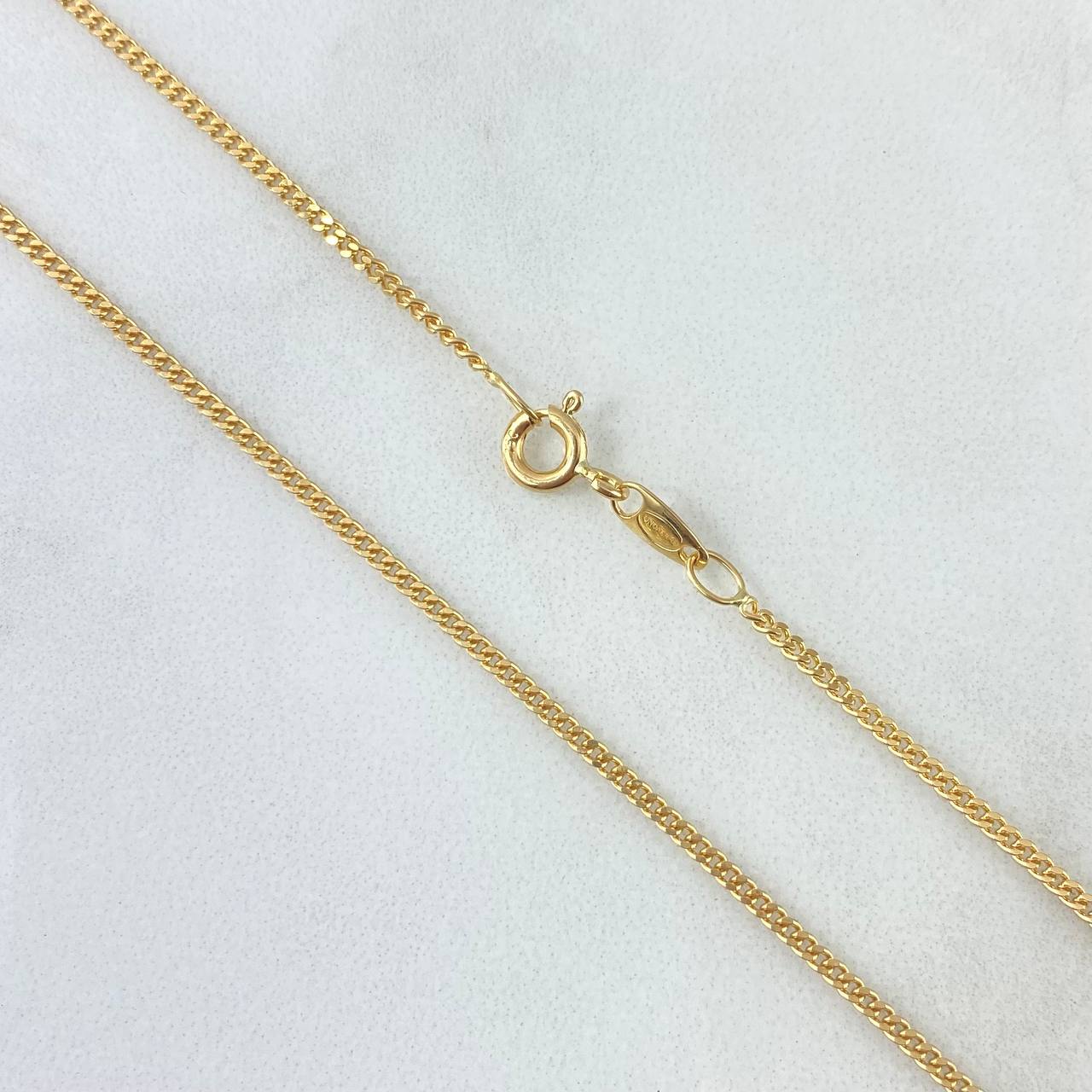 Cuban Links Tibetan 5.95gr / 60cm / 1.5mm Yellow Gold +0 18K ©