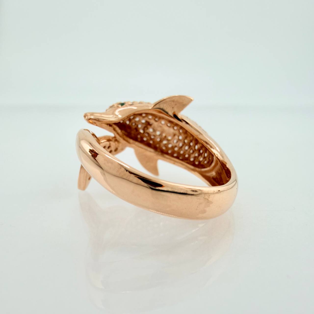 Anillo Delfin 6.25gr / T7 1/4 / Oro Rosa 18K $