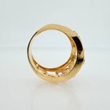 Rain of Hearts Ring 3.8g / T6 1/4 / Two Golds Yellow White 18K $