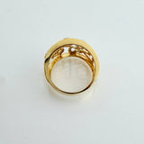 Rain of Hearts Ring 3.8g / T6 1/4 / Two Golds Yellow White 18K $