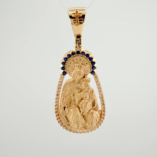 Dije Virgen Del Carmen 7.9gr / 1 3/4 in / Oro Amarillo 18K $