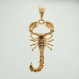 Dije Escorpion 7.2gr / 2 in / Dos Oros Negro Amarillo 18K $