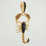 Dije Escorpion 7.2gr / 2 in / Dos Oros Negro Amarillo 18K $