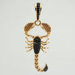 Dije Escorpion 7.2gr / 2 in / Dos Oros Negro Amarillo 18K $