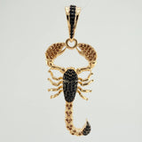 Dije Escorpion 7.2gr / 2 in / Dos Oros Negro Amarillo 18K $