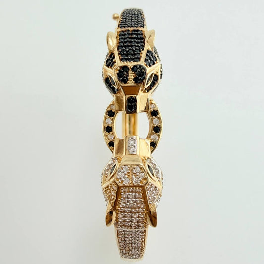 Pulso Pantera Ying-Yang 20.9gr / 7 1/2 in / 11.3mm Tres Oros 18K $